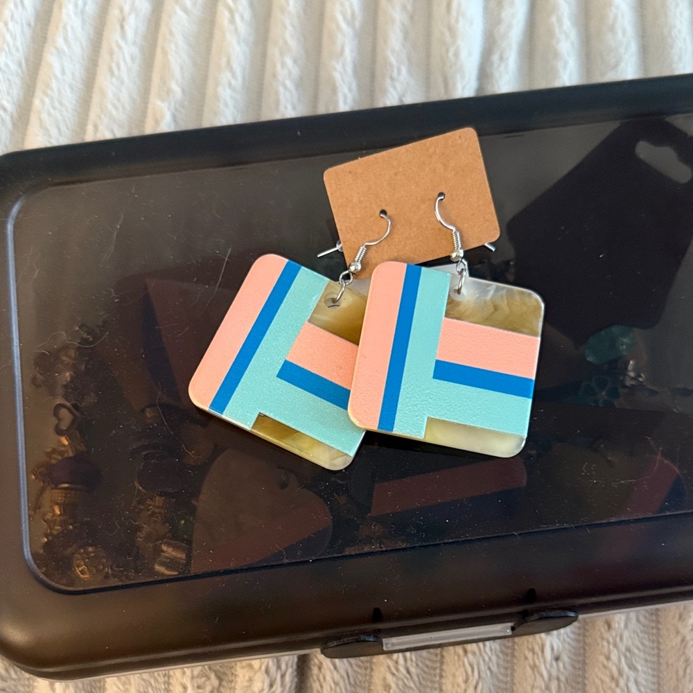 Colorful Geometric Earrings